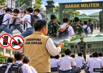 Disdikpora Cianjur Usulkan Siswa Tawuran Dikirim ke Barak Militer