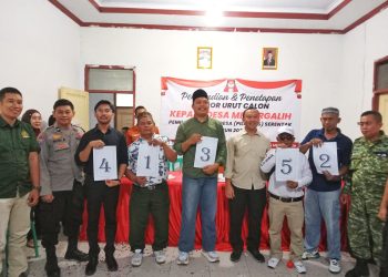 Panitia Pilkades Mekargalih Tetapkan Lima Calon Kades, Camat Ciranjang Turut Menghadiri