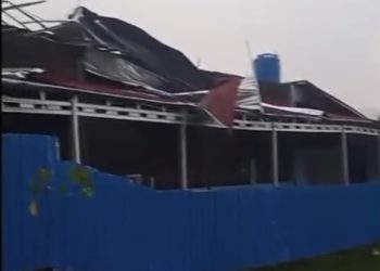 Diterjang Puting Beliung, Empat Rumah dan Dapur MBG di Sukaraharja Rusak